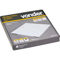 Balança digital de vidro 310x300mm 150kg - Vonder