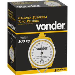 Balança suspensa tipo relógio 100kg - Vonder
