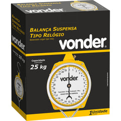 Balança suspensa tipo relógio 25kg Vonder