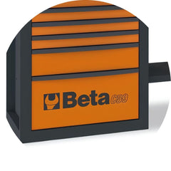 Bancada de Trabalho Endurance Laranja 6 Gavetas Tampo Madeira Laminada C59A-O Beta