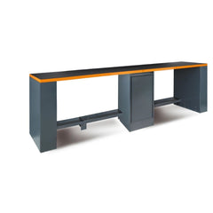 Bancada de Trabalho Dupla 4 Metros com Apoio Central Revestida em PVC Anti-choque C55BG-D4 Beta