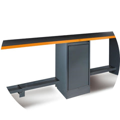 Bancada de Trabalho Dupla 4 Metros com Apoio Central Revestida em PVC Anti-choque C55BG-D4 Beta