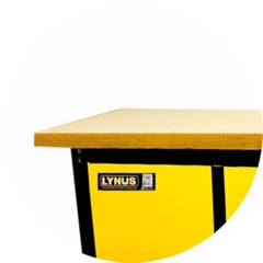 Bancada Oficina Fechada 400kgf Com 4 Portas 2 Prateleiras Tampo de 40mm Pintura Epóxi BMLF-2000 Lynus