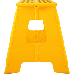 Banqueta Plástica Dobrável 360 mm Amarela Vonder