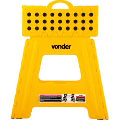 Banqueta Plástica Dobrável 360 mm Amarela Vonder