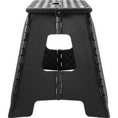 Banqueta Plástica Dobrável 360 mm Preta Vonder