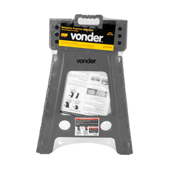 Banqueta Plástica Dobrável 450 mm Cinza Vonder