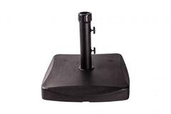 Base para Ombrellone 25kg Concreto Quadrado Preto Bel Lazer