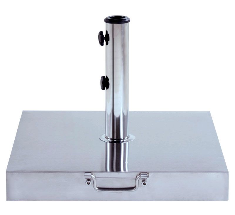 Base Ombrellone Concreto Quad Inox 40kg c Roda Bel Lazer