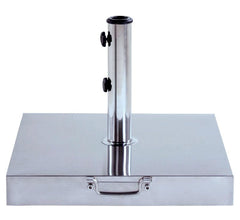 Base Ombrellone Concreto Quad Inox 40kg c Roda Bel Lazer