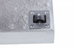 Base Ombrellone Concreto Quad Inox 40kg c Roda Bel Lazer