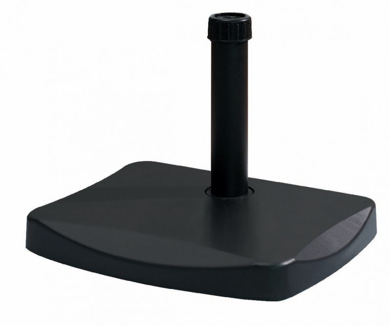 Base ombrellone em concreto meia lua 22kg preto - Bel Lazer