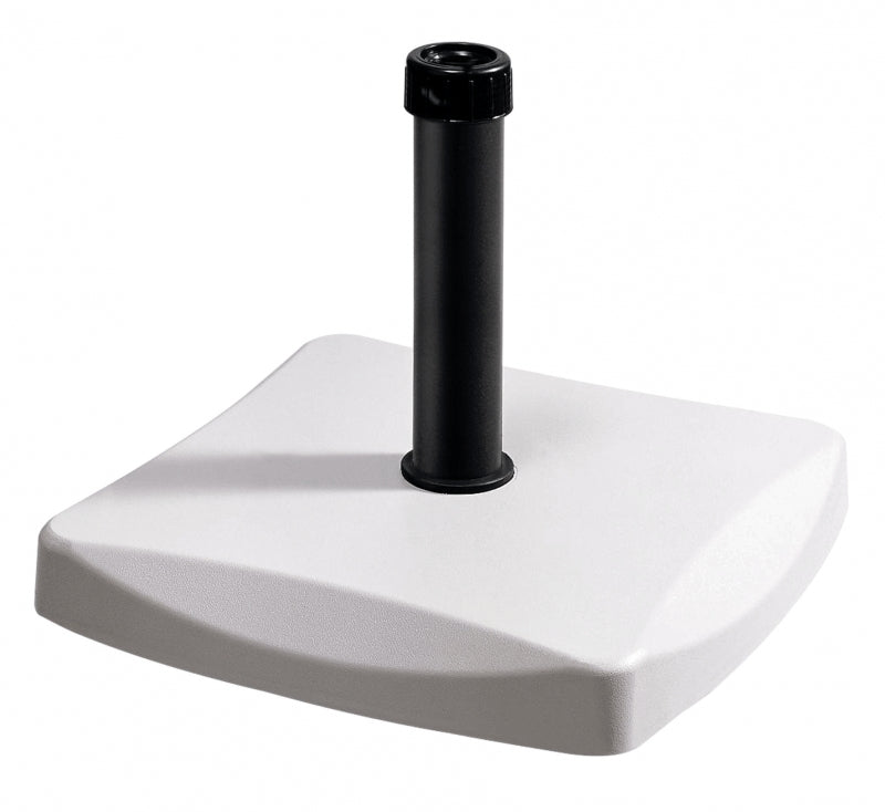 Base ombrellone em concreto quadrada 25kg branco - Bel Lazer