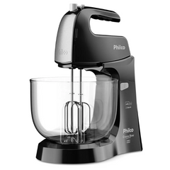 Batedeira Chrome Base Cristal Duo Turbo PR 550W Philco Permite Inclinação 127V
