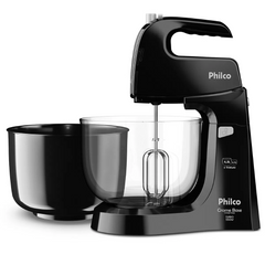 Batedeira Chrome Base Cristal Duo Turbo PR 550W Philco Permite Inclinação 220V