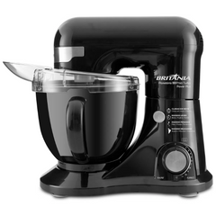 Batedeira Planetária BBP760 Turbo Power Plus 700W Britânia 4,5L Preta Com 4 Batedores 127V