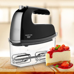 Batedeira Portátil Chrome Case PBT450P 550W Philco Com 4 Velocidades e Acabamento Inox 127V