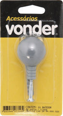 Batente plástico para porta cinza com bucha 8mm - Vonder