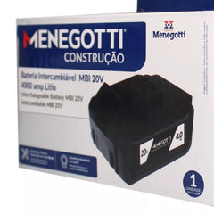 Bateria 20V 4000Ah MBI-20 Linha Intercamb Menegotti