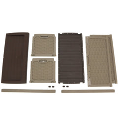 Baú Plastico Rattan Marrom 335 Litros Bel Lazer