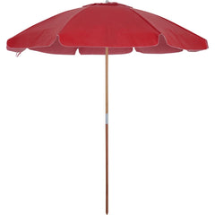 Guarda Sol 2,20m em Bagum Guararapi Vermelho Bel
