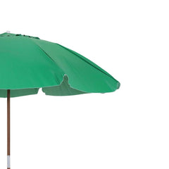 Guarda Sol 2,40 Metros Verde Bandeira em Bagum Caiobá e Alumínio com Vareta de Fibra Bel