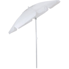 Conjunto Noronha Branco com Mesa 4 Cadeiras e Guarda Sol Bel