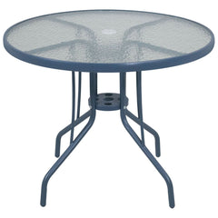 Conjunto Noronha Cinza com Mesa 4 Cadeiras e Guarda Sol Bel