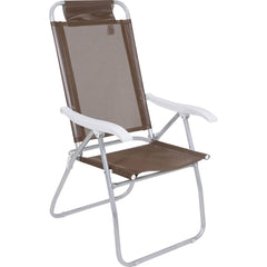 Conjunto Noronha Marrom com Mesa 4 Cadeiras e Guarda Sol Bel