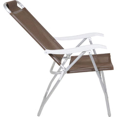 Conjunto Noronha Marrom com Mesa 4 Cadeiras e Guarda Sol Bel