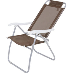 Conjunto Noronha Marrom com Mesa 4 Cadeiras e Guarda Sol Bel