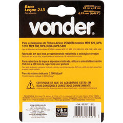 Bico Leque 213 0,33mm 10-15 Cm Para pistola Airless Vonder