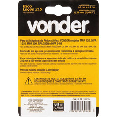 Bico Leque 215 0,38mm 10-15 Cm Para pistola Airless Vonder