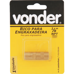 Bico para bomba graxa 4 castanhas 1/8" npt Vonder