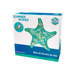 Boia Inflável Estrela do Mar com Glitter Piscina Água Mar Praia W11603 Bel