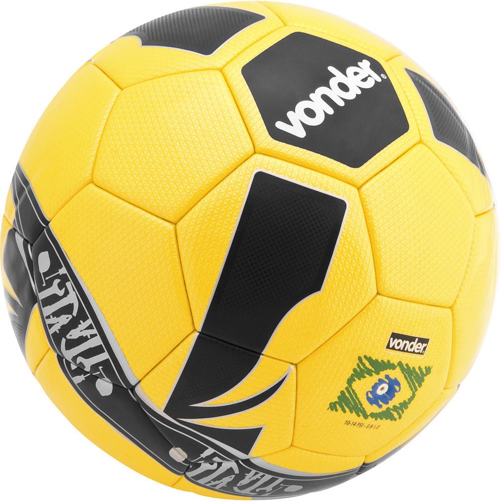 Bola de futebol oficial amarela - Vonder