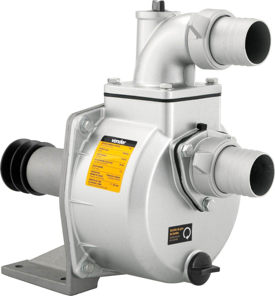 Bomba Mancal 2" 7HP Succção  7 metros Vonder