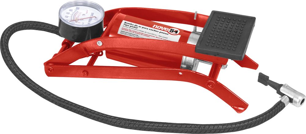 Bomba de ar para encher pneus com pedal - Nove54