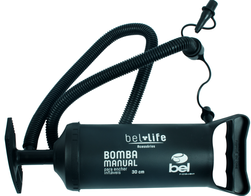Bomba para infláveis manual 9,0x11,0x30,5cm - Bel Lazer