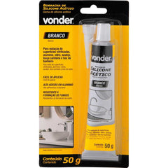 Borracha Silicone Branco 50G Acético Blister Vonder