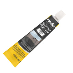 Borracha Silicone Preto 50G Acético Tubete Vonder