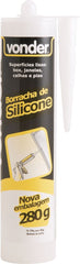 Borracha de silicone incolor acético 280g - Vonder