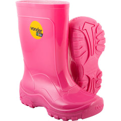 Bota Infantil Rosa PVC com Forro Tam. 26/27 Vonder