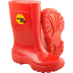 Bota Infantil Vermelha PVC com Forro Tam. 20/21 Vonder