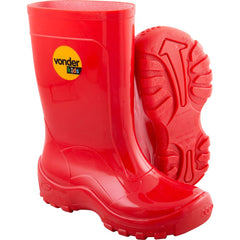 Bota Infantil Vermelha PVC com Forro Tam. 28/29 Vonder