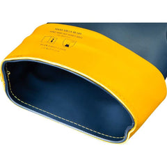 Bota PVC 35/36 Azul/Amarela Cano Médio Sem Forro Vonder