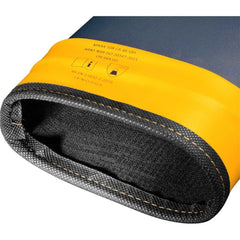 Bota PVC 37/38 Azul/Amarela Cano Médio Com Forro Vonder