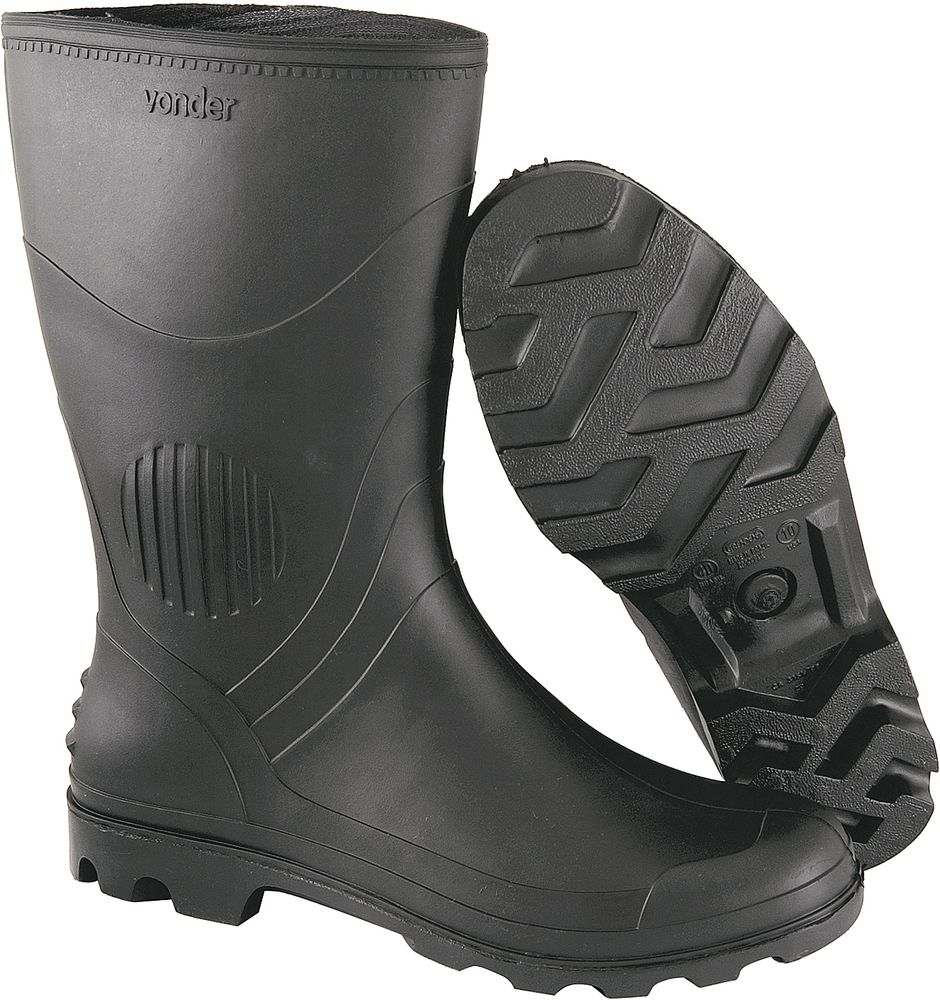 Bota pvc 40 cano médio sem forro preto ca3151 - Vonder