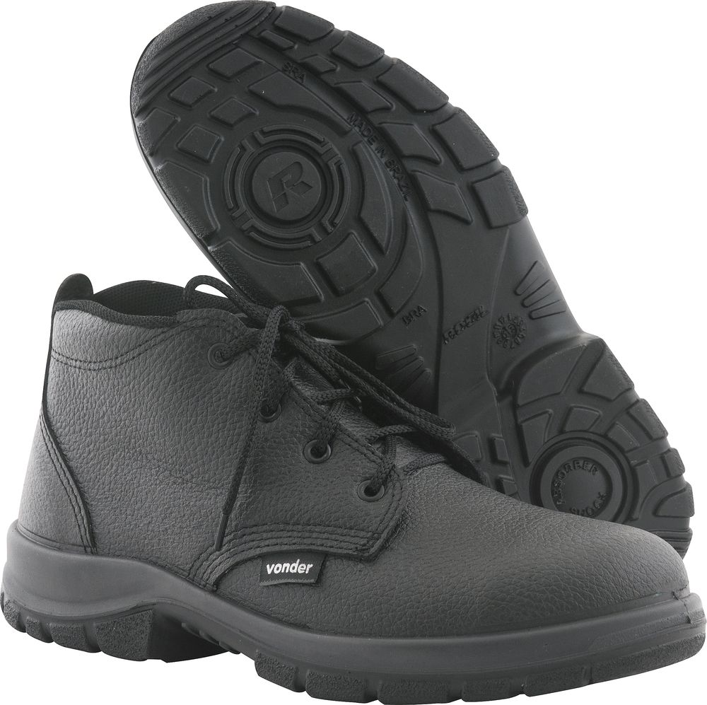 Botina bidens. cadarço s/ biqueira 40 sola pu bcv0040 Vonder