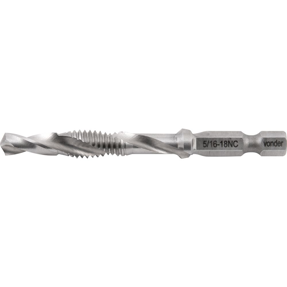 Broca/Macho 5/16-18 NC Combinada Vonder